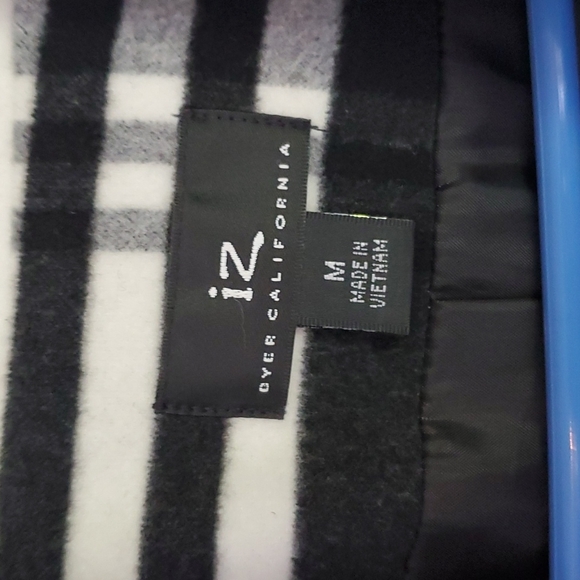 Pea Coat bl/w Modern Plaid - Picture 4 of 7